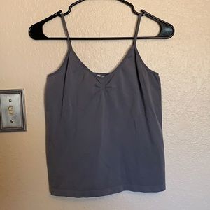Stretchy spandex grey cami - size large/x-large